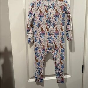 Kids Stitch Easter Bamboo One Piece Footies size 6-12 months New
